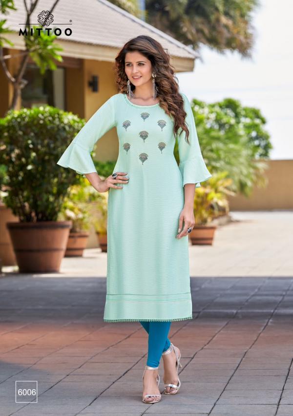 Mittoo Rihana Fancy Rayon Designer Kurti Collection